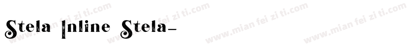 Stela Inline Stela字体转换